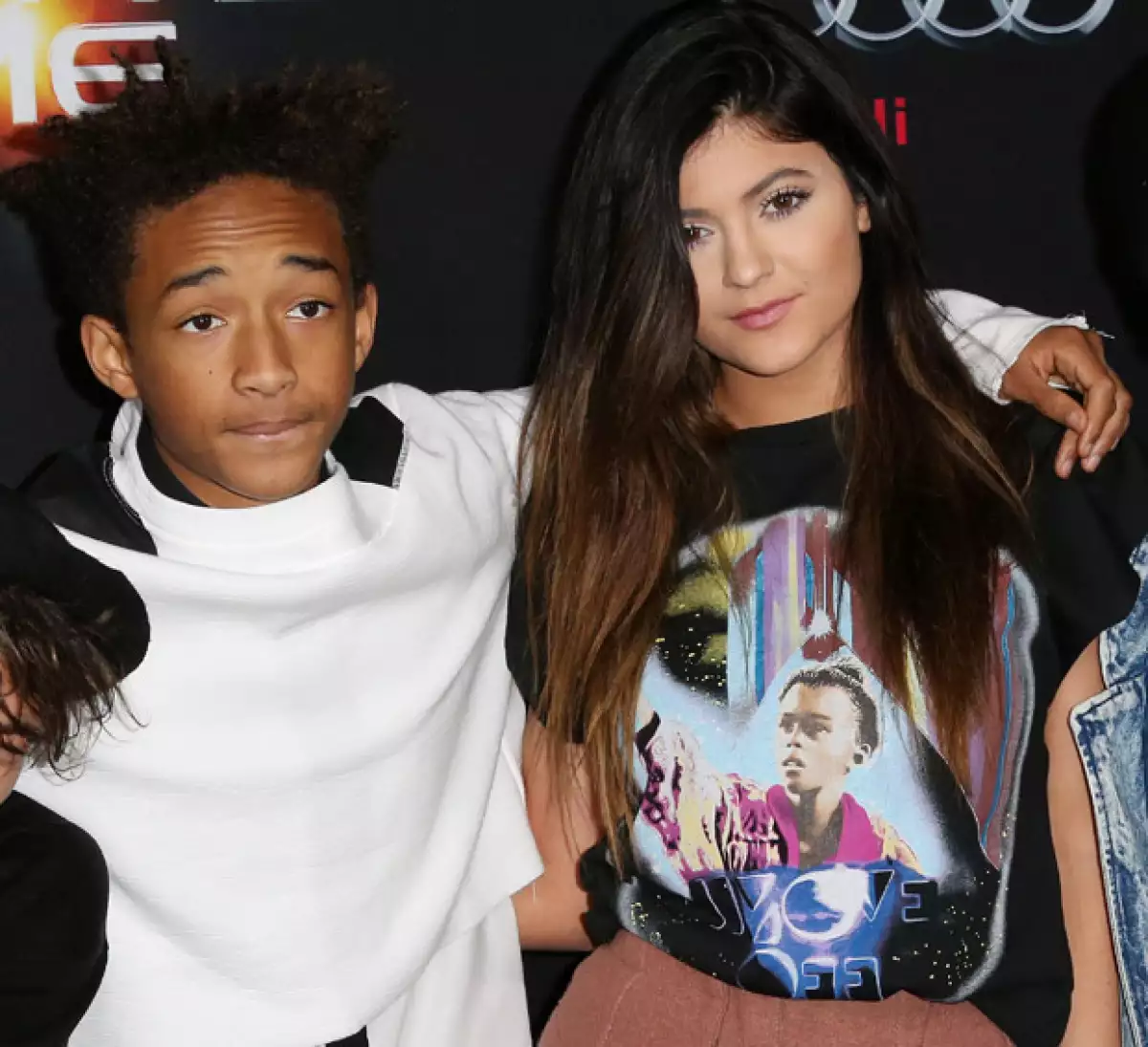 Kylie y Jaden, juntos en una premiere en el 2013.