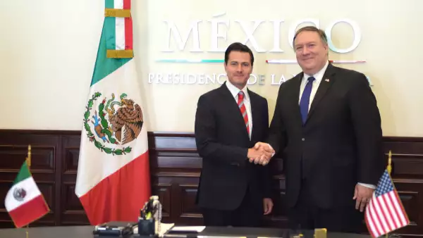 Peña Nieto y Mike Pompeo