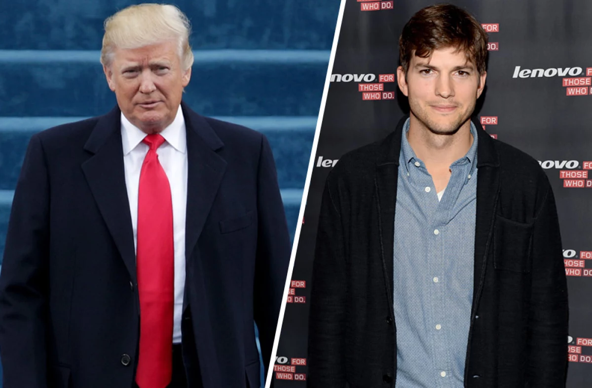 Donald Trump y Ashton Kutcher