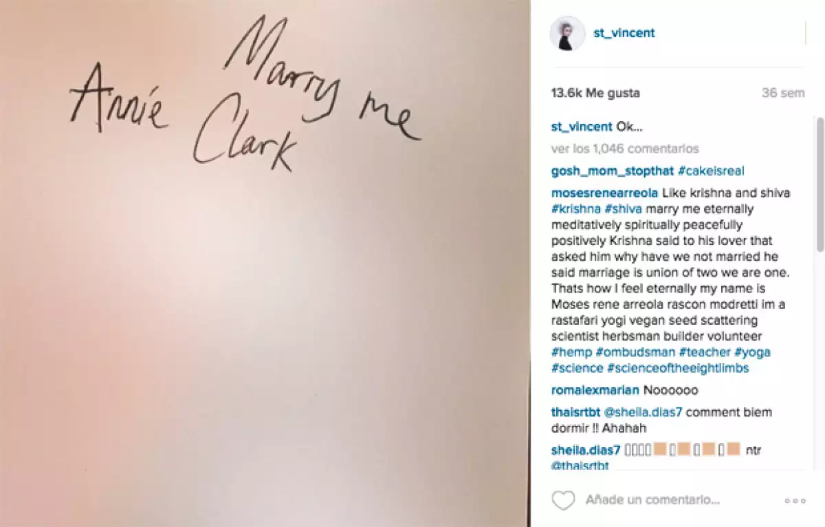 Hace unos meses, Annie publicó esta fotografía, desde entonces comenzaron los rumores de boda.