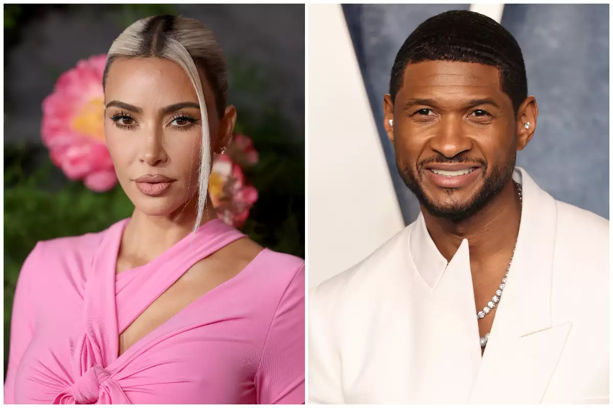 Kim Kardashian recibe una serenata de Usher en Las Vegas