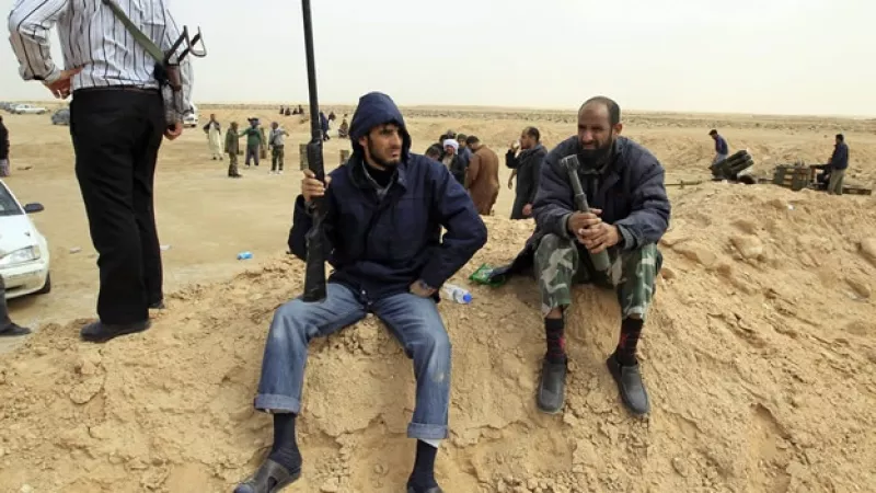 Opositores libia Brega gadhafi