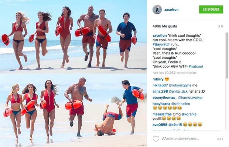 Zac se burló de sí mismo en sus redes sociales.