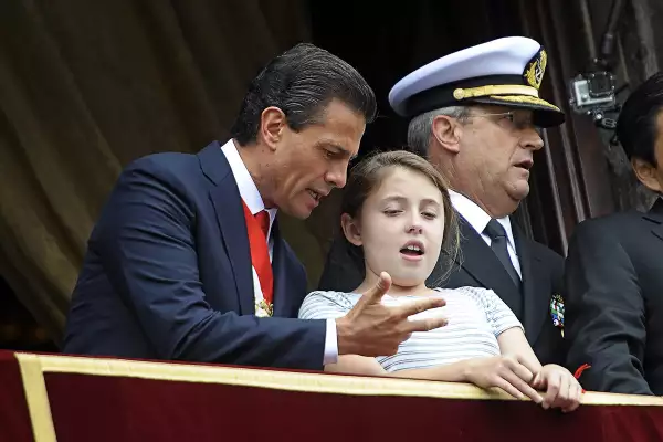 Angélica Rivera y sus hijas durante el sexenio de Enrique Peña Nieto