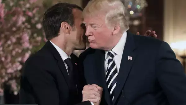 macron-trump-beso-francia-visita-estados-unidos