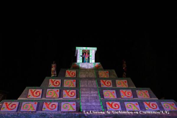 Representación de La Llorona en Xochimilco