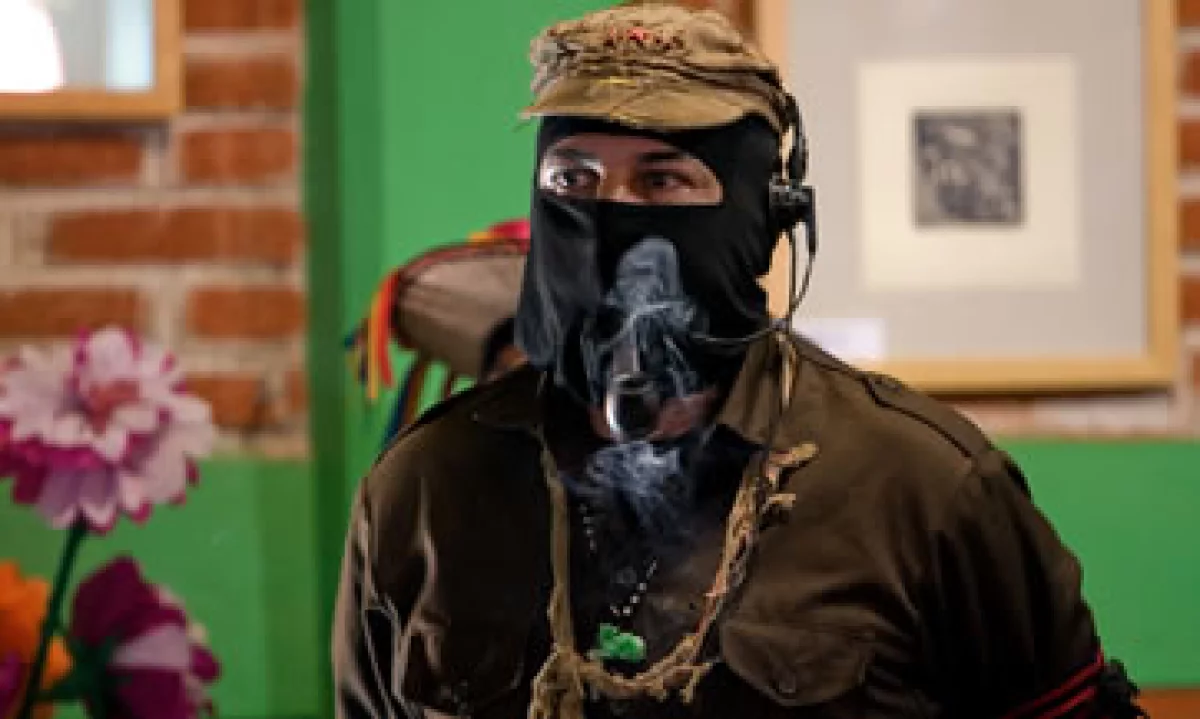 'El subcomandante Marcos' es el líder del movimiento guerrillero de defensa de los derechos indígenas. (Foto: AFP)
