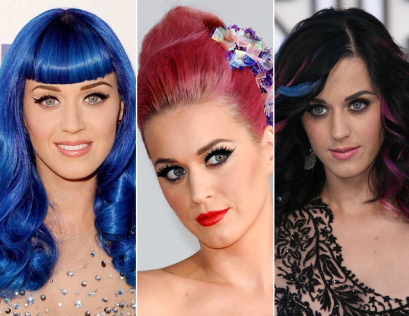 Los diferentes hairstyles de Katy Perry.