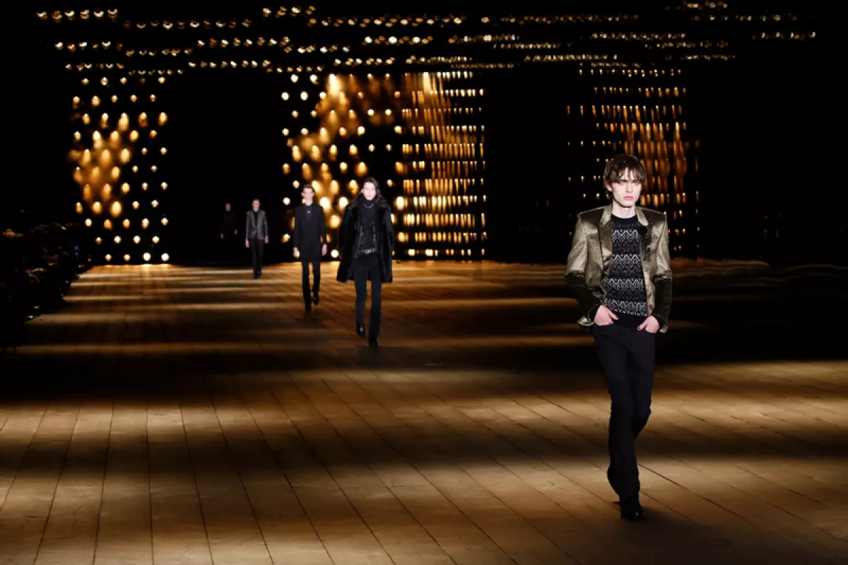 Saint Laurent show, Runway, Fall Winter 2018, Paris Fashion Week, France - 27 Feb 2018