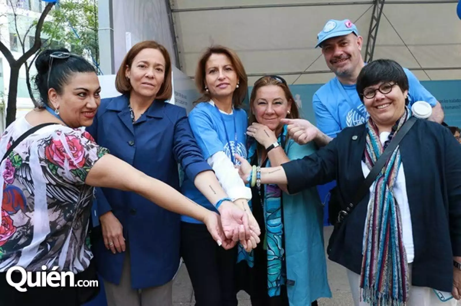 Grisel Campuzano, María del Carmen Sacasa, Nuria Sanz, Isabel Crowley, Ricardo Rodríguez y Marcia de Castro