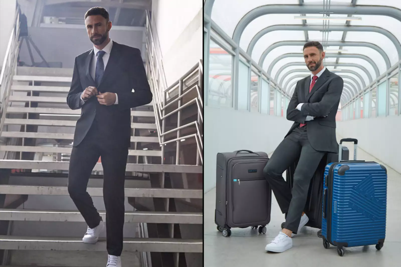 La nueva colección incluye chamarras de cuero, polos y pantalones.