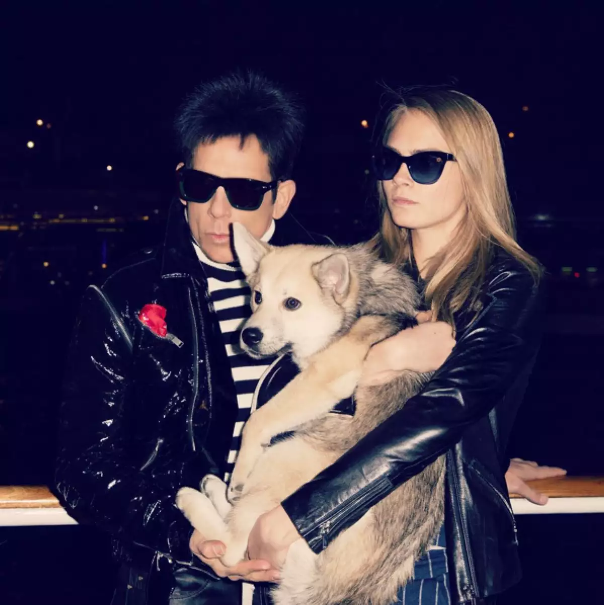 Leo al parecer ahora acompaña a la modelo a todos lados.