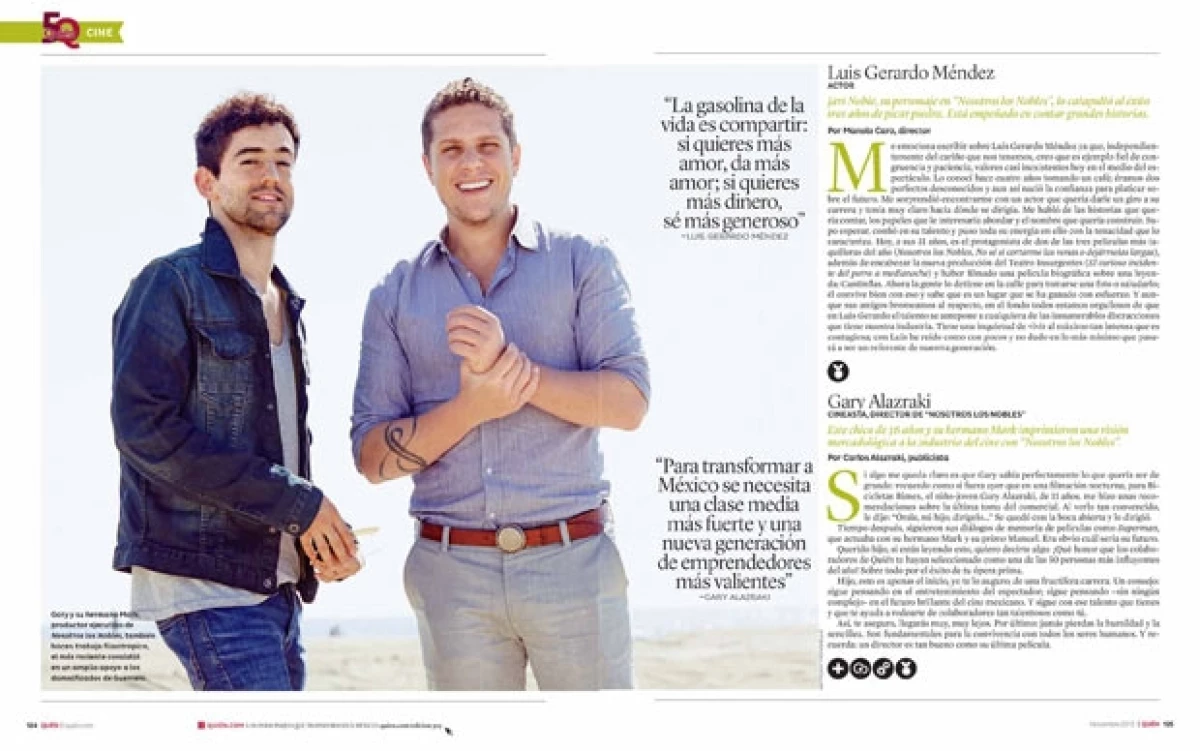 La revista Quién busca desde hace cuatro años reconocer el talento de aquellos personajes que ponen el nombre de México en alto. Aquí parte dela lista, de este año.