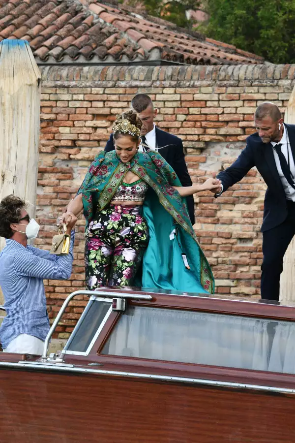 Jennifer Lopez leaves the Hotel San Clemente, Venice, Italy - 29 Aug 2021