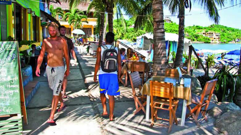 Sayulita, uno de los destinos más recorridos por jóvenes dentro de la Riviera Nayarit.