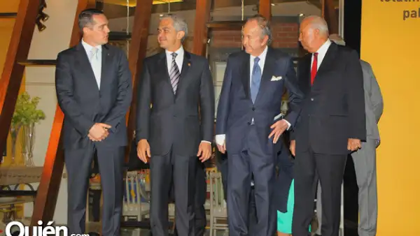 Adrián Ruvalcaba, Miguel Ángel Mancera, Alberto Baillères y José María Blanco
