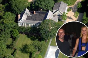 En sus años mosos, Gwyneth y Chris compraron esta mansión en los Hamptons, donde construyeron murallas para tener mayor privacidad.