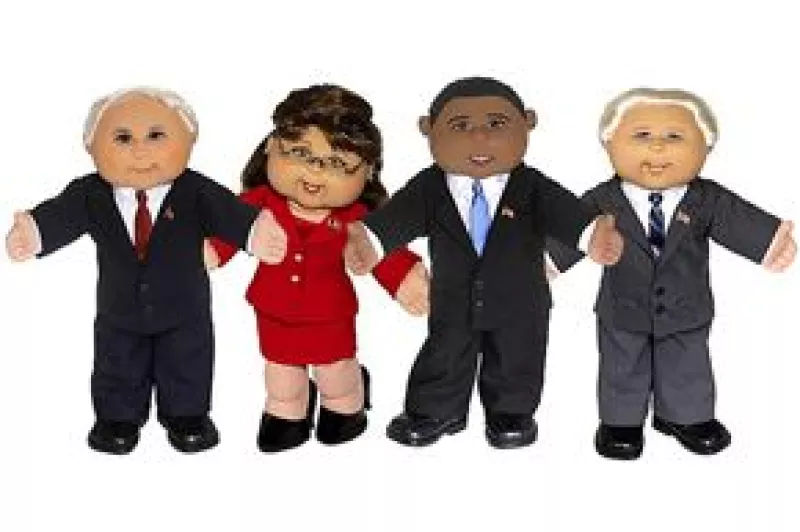 Crean muñecos a semejanza de los candidatos presidenciales y a la vicepresidencia de Estados Unidos.