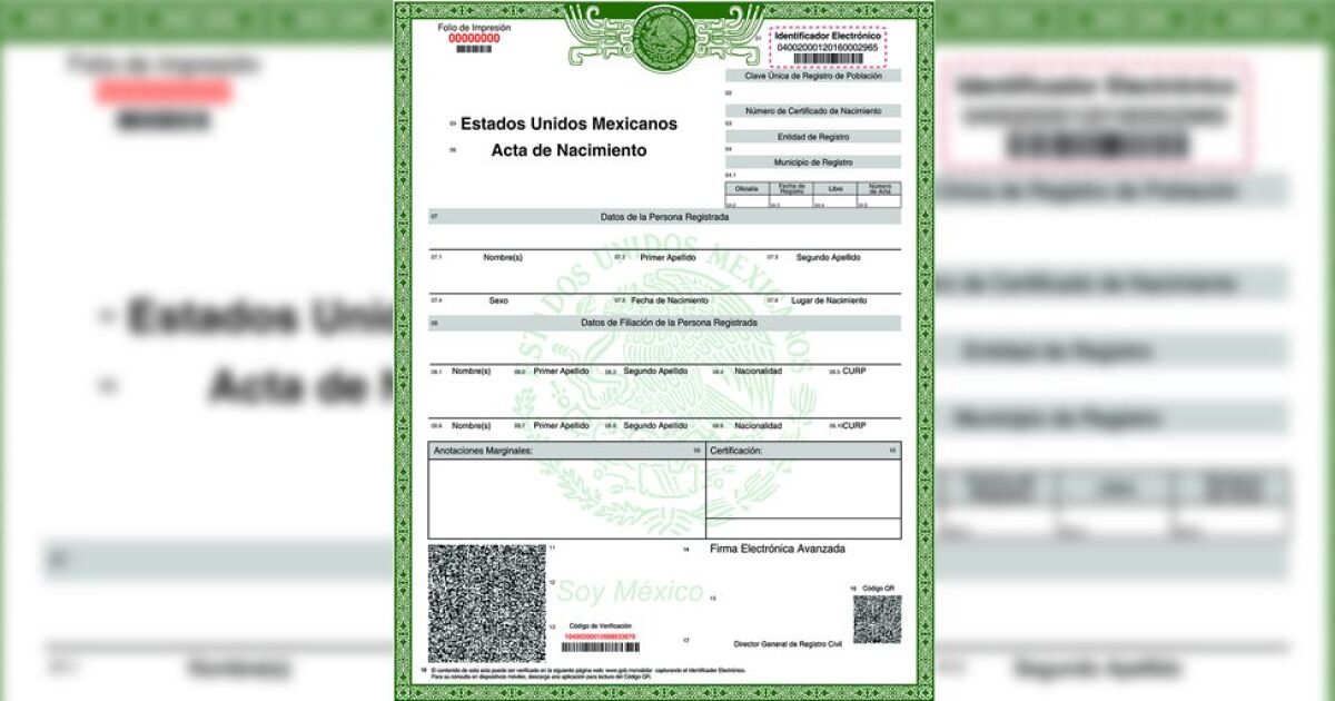 ¿Cómo descargar tu acta de nacimiento gratis en PDF en línea – Expansión Política