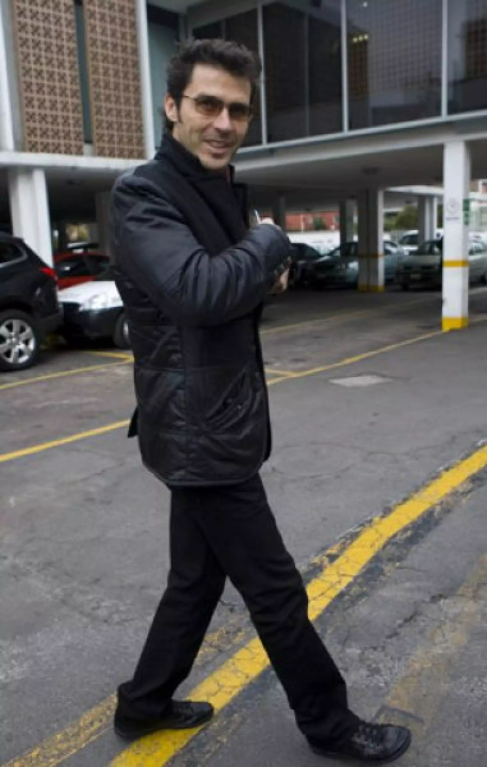 Leonardo García llegó solo.