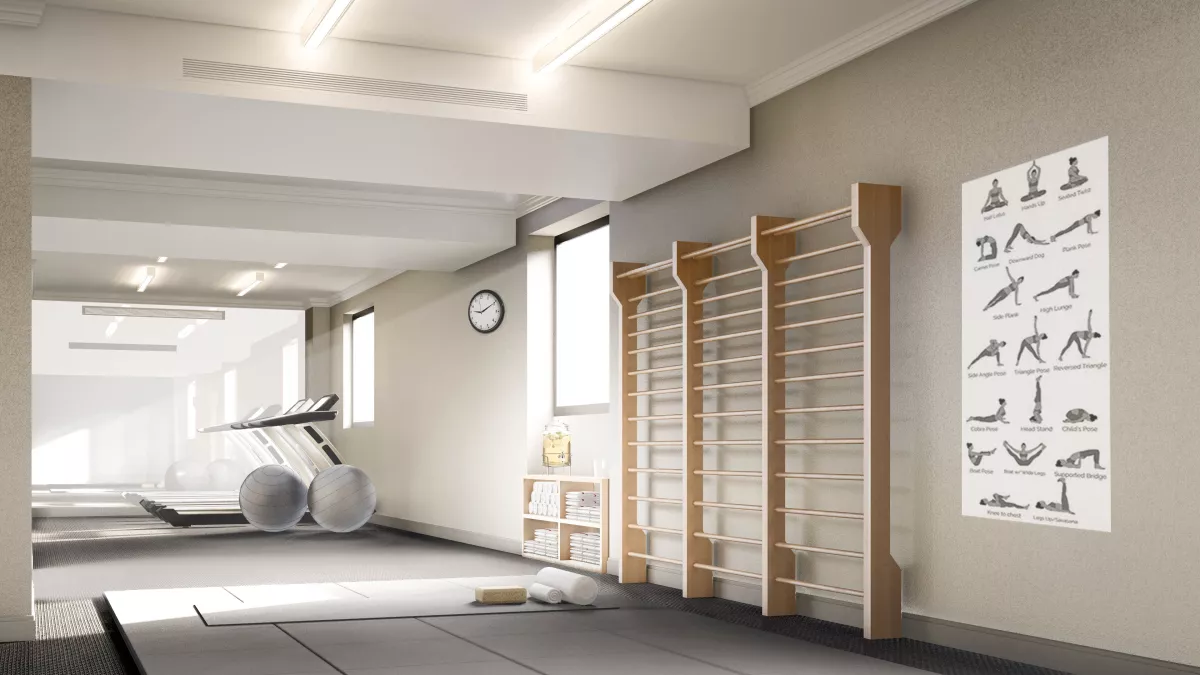 Gimnasio del Hotel Casa Lucia