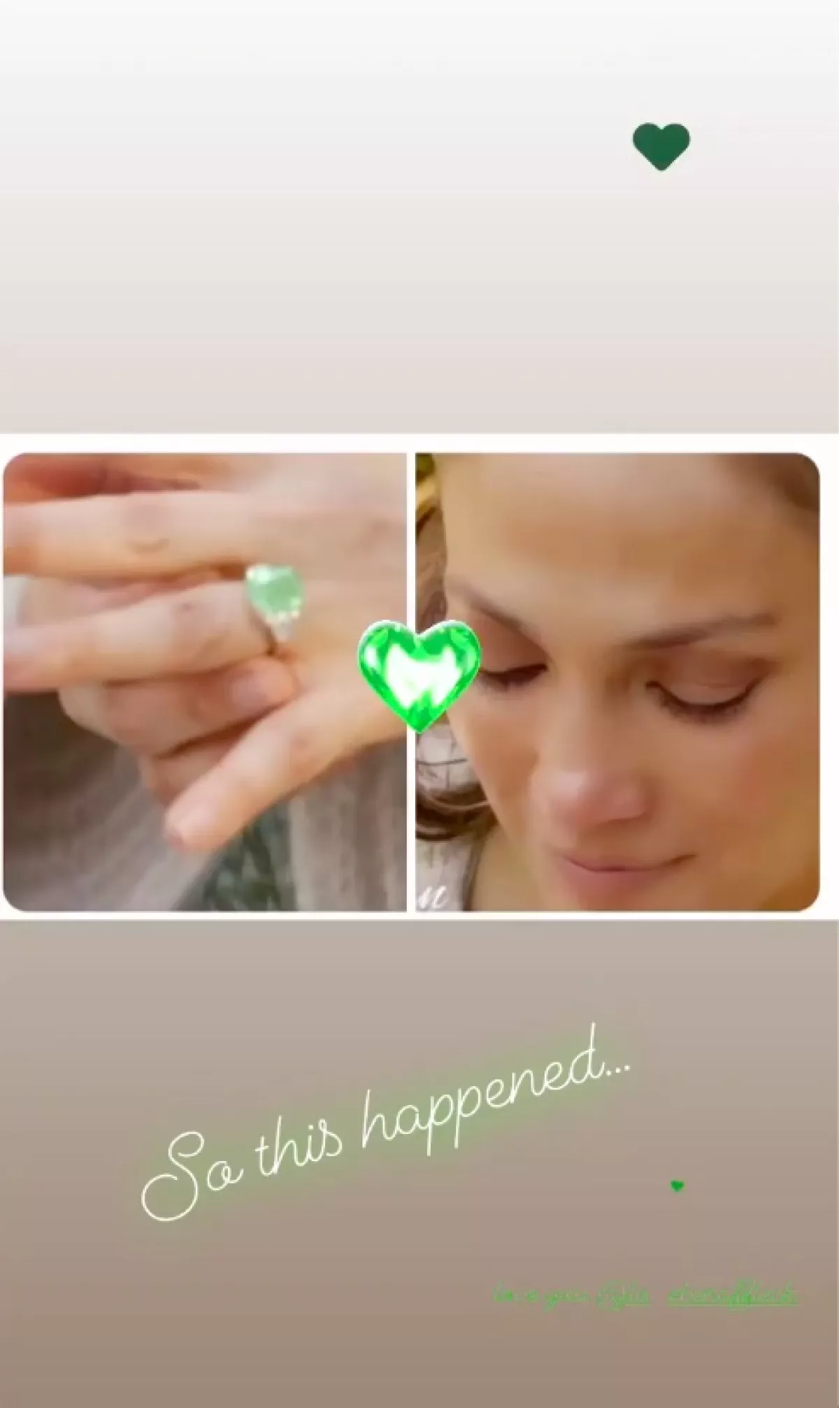 Nuevo anillo Jennifer Lopez