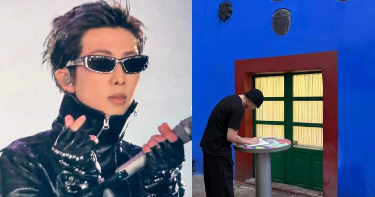 RM, líder de BTS, deja un emotivo mensaje dedicado a Frida Kahlo y Diego Rivera durante su visita a la Casa Azul
