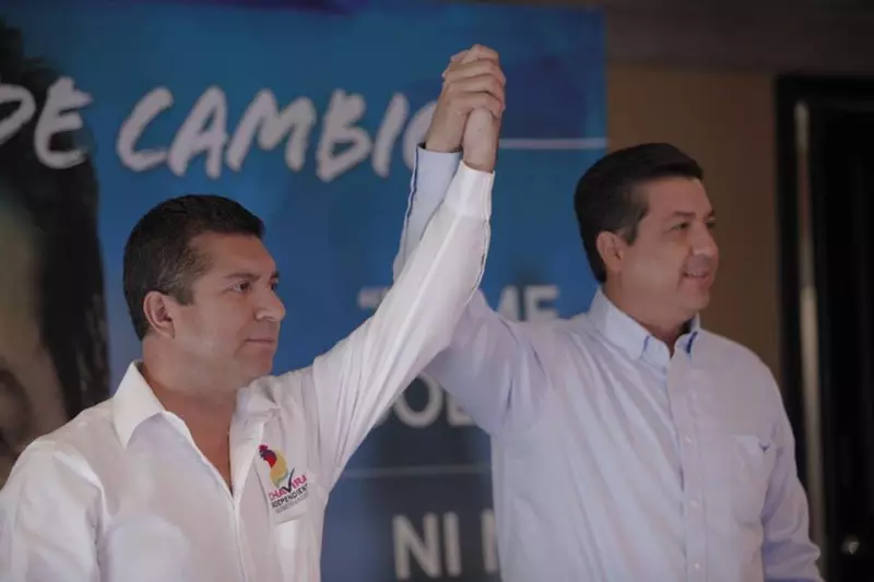 Los candidatos anunciaron su decisión en conferencia conjunta ofrecida en Tamaulipas. 