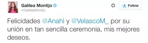 La presentadora fue de las primeras en felicitar a la actriz.