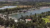 aerial view of Xochimilco in Mexico City