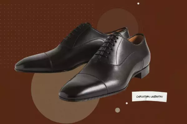 foto de unos zapatos oxford en color negro de la marca christian louboutin