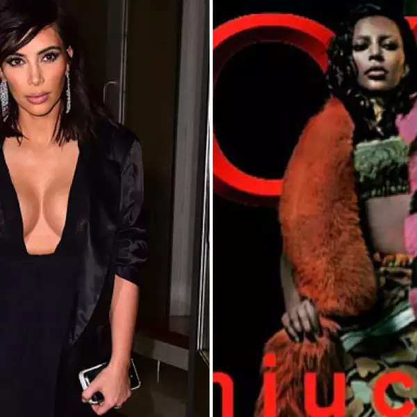 Kim Kardashian se convirtió en una persona diferente para la revista Love.