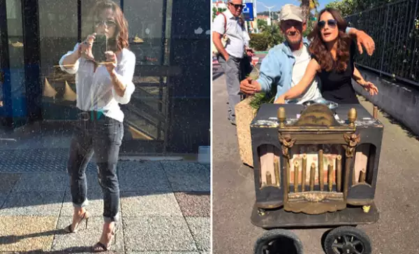 Salma también ha mostrado los distintos escenarios de la Costa Azul.