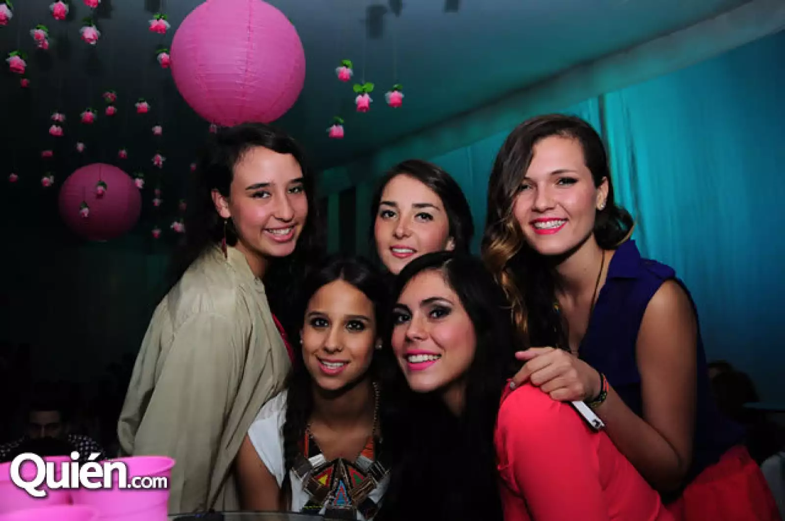 Sophia Fernández, Valeria Valdés, Pamela Salinas, Ale Arizti y Angélica Ballesteros