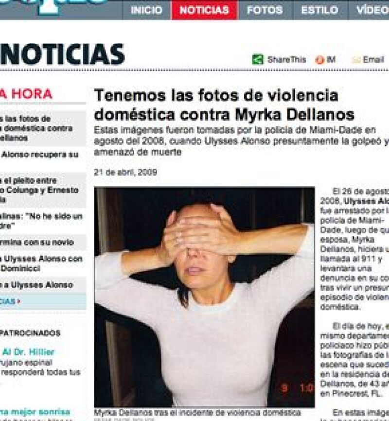 La policía de Miami-Dade dio a conocer en agosto de 2008 unas imágenes cuando Ulysses Alonso presuntamente golpeó y amenazó de muerte a la condutora.