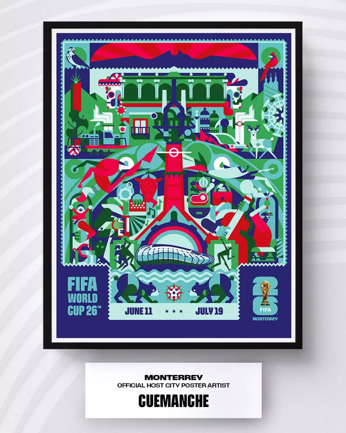 poster mundial 2026 monterrey