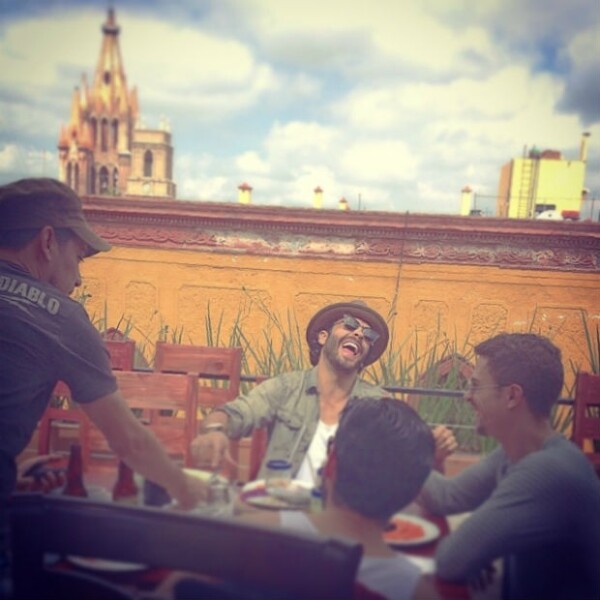 Gonzalo García-Vivanco disfrutó junto a Aarón Díaz y amigos de Guanajuato.