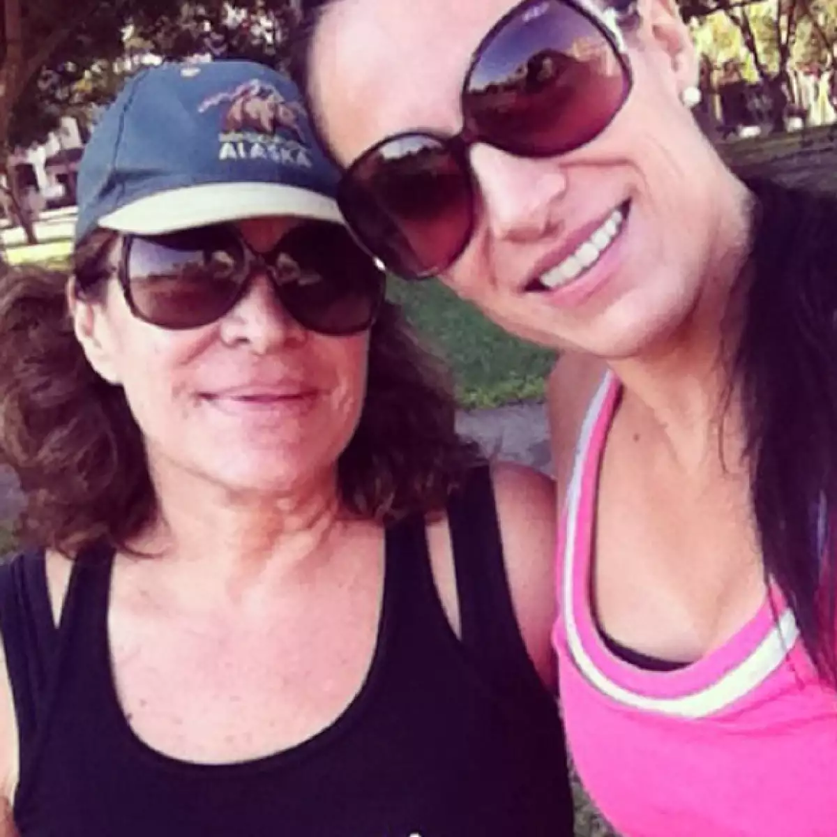 Ella compartió esta fotografía contagiando su saludable estilo de vida a su mamá.