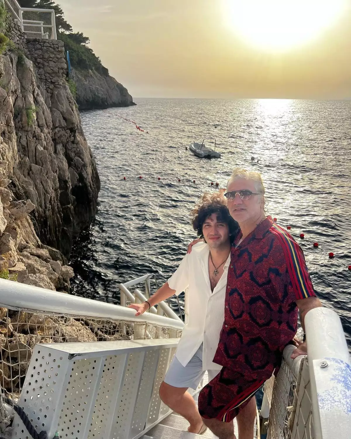 Alejandro Fernández de vacaciones en Italia 