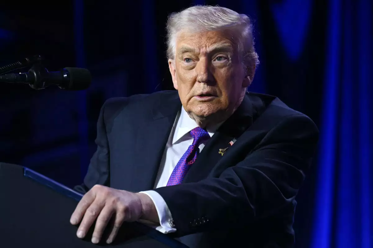 El presidente estadounidense Trump habla durante el Desayuno Nacional de Oración en el Washington Hilton en Washington, DC el 5 de febrero de 2026.