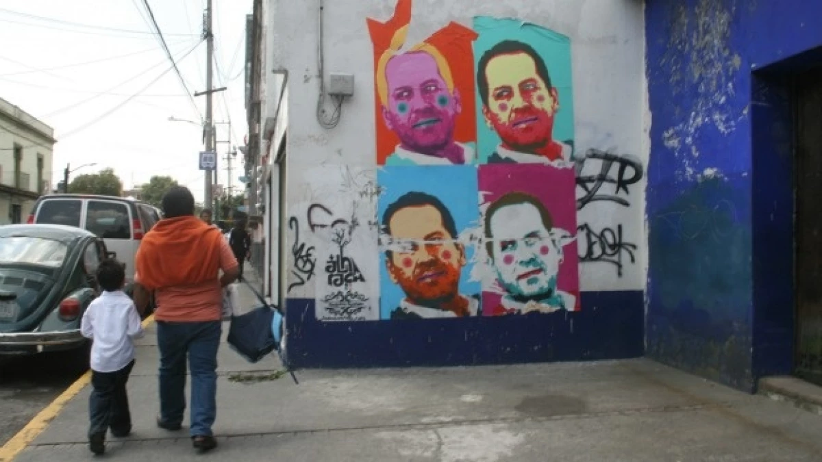 pinta de eruviel en una calle del estado de mexico