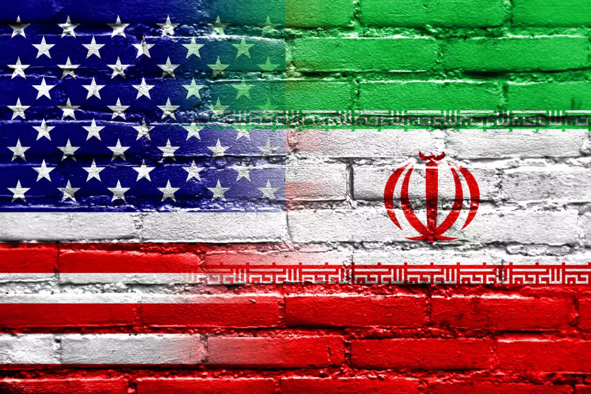 iran estados unidos banderas