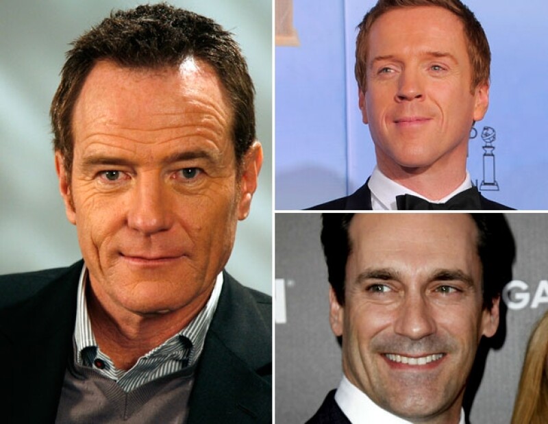 Bryan Cranston (Izquierda), Damian Lewis (Arriba), Jon Hamm (Abajo)