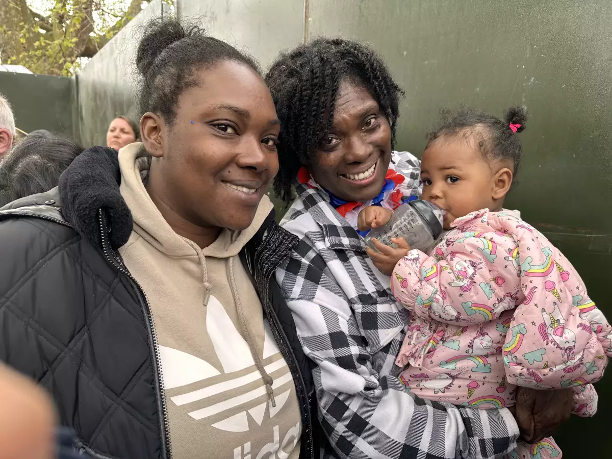 Una de las espectadoras más jóvenes, Kaiarna