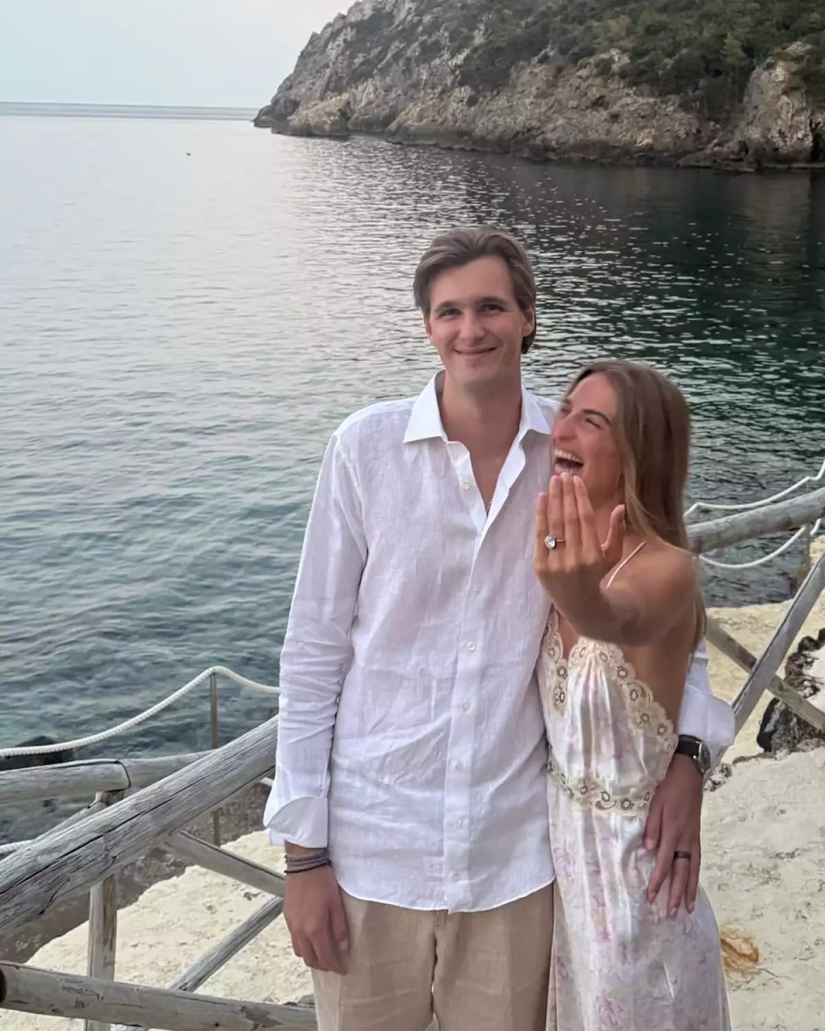 Imagen del compromiso matrimonial de Talita von Furstenberg y Rocco Brignone de Brabant