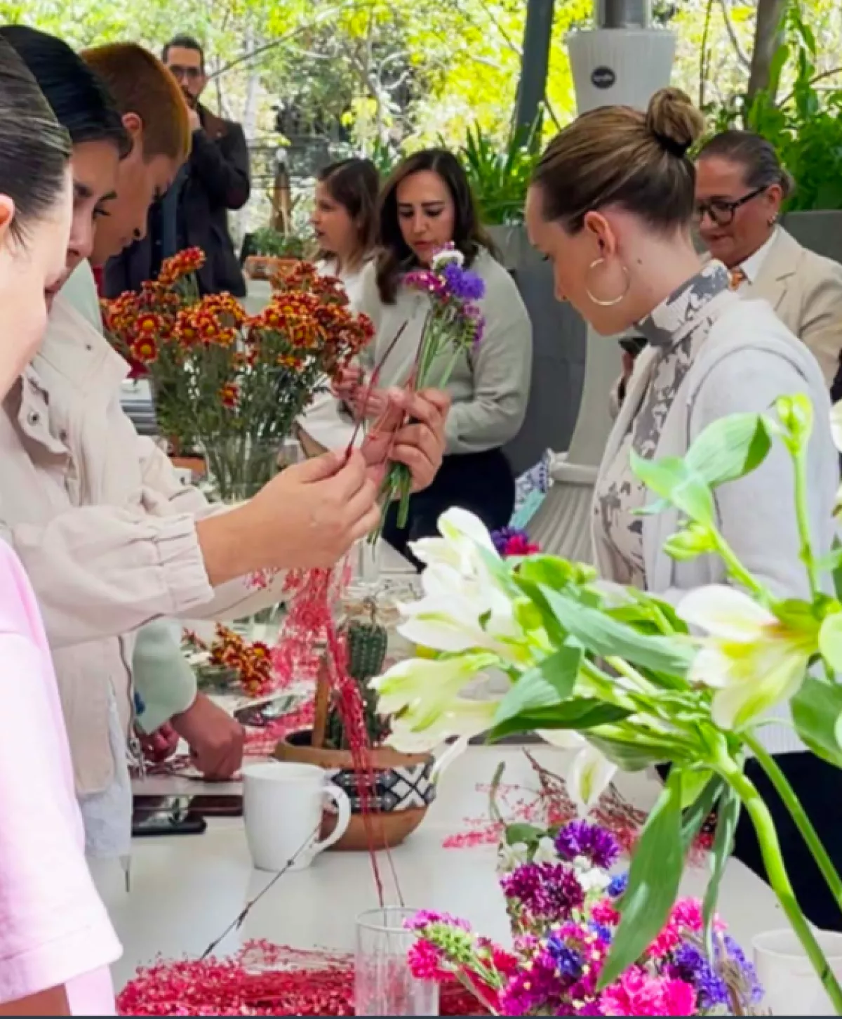 Taller Floral realizado en Kntina