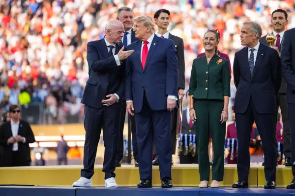 President Trump And First Lady Attend FIFA World Cup Final In New Jersey