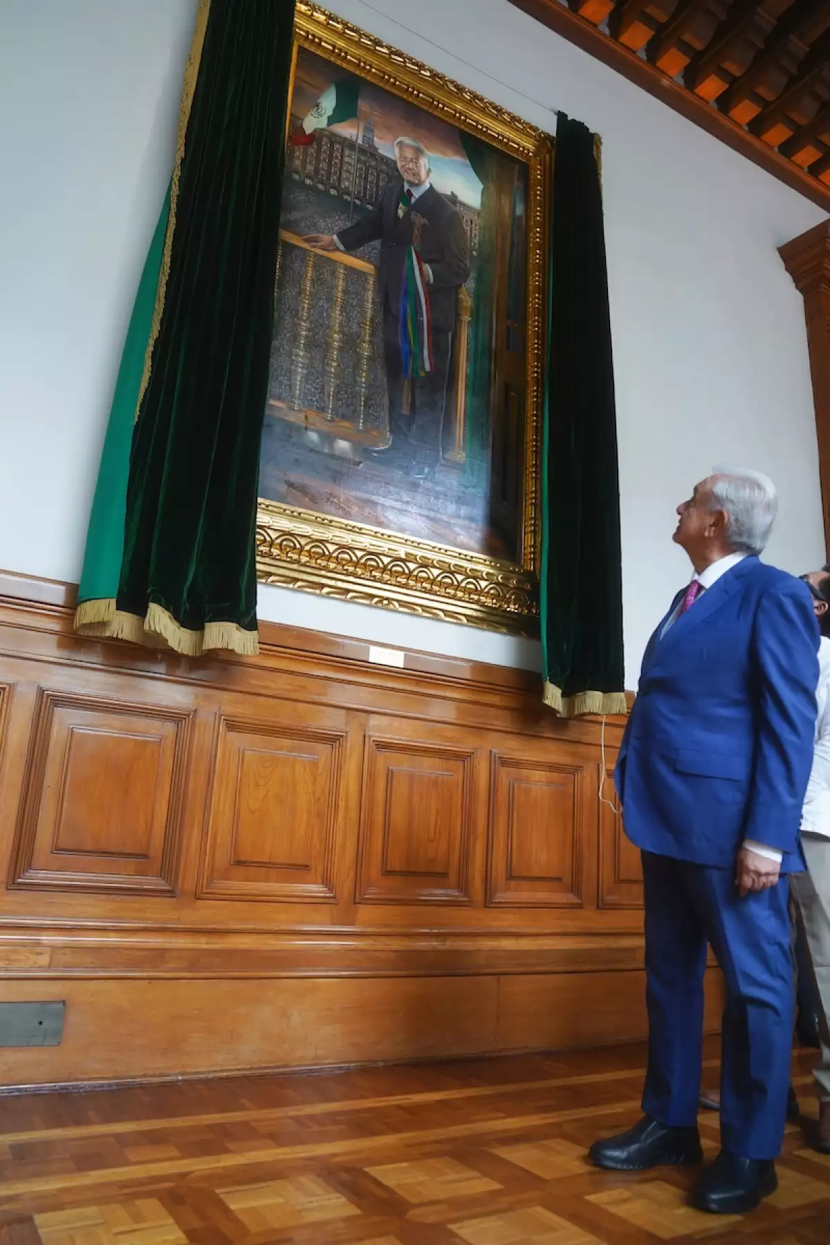 Así es el retrato oficial del presidente Andrés Manuel López Obrador