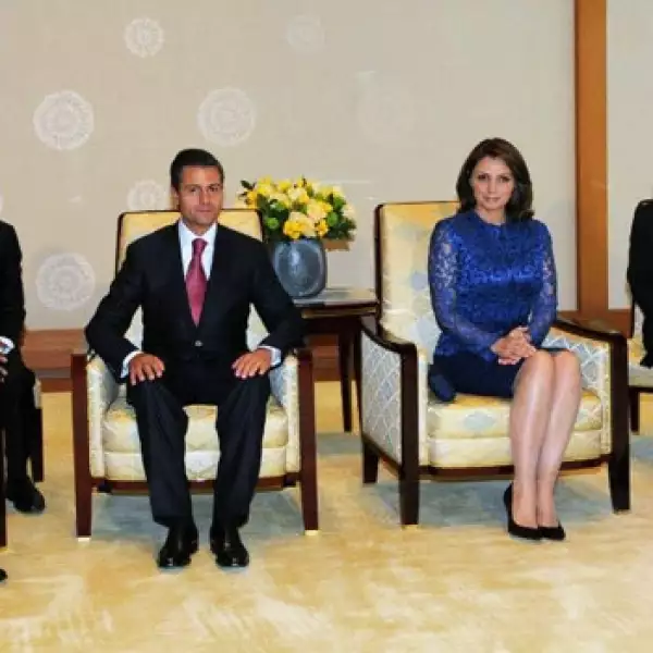 enrique peña nieto y angelica rivera en tokio