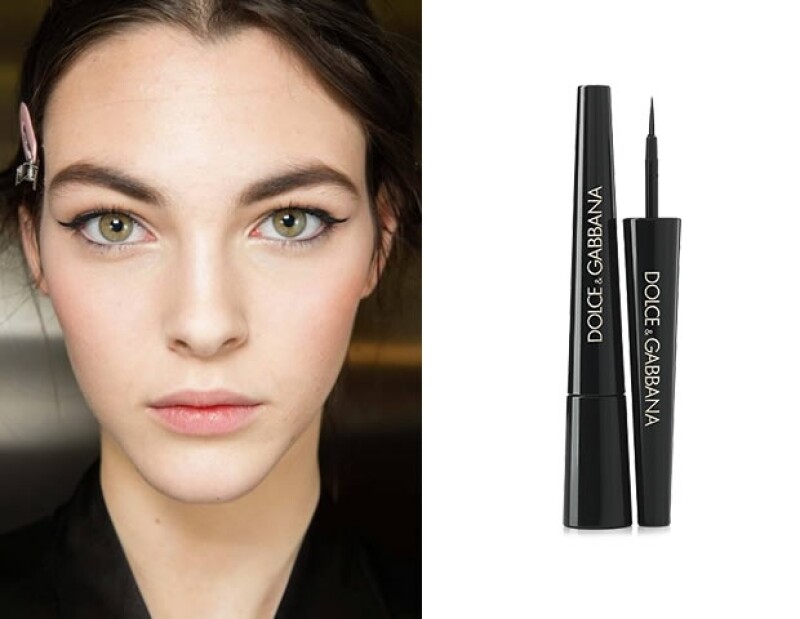 Los delineados en colores fueron populares, así como también Dolce & Gabbana propone un estilo clásico y seguro.